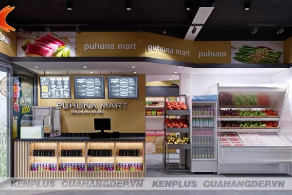 Thiết kế siêu thị tiện ích Puhuna Mart