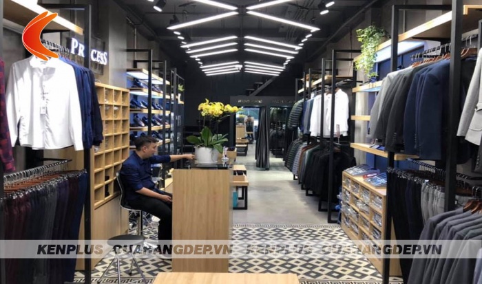 Thi công shop thời trang nam Process – vẻ đẹp của sự cá tính