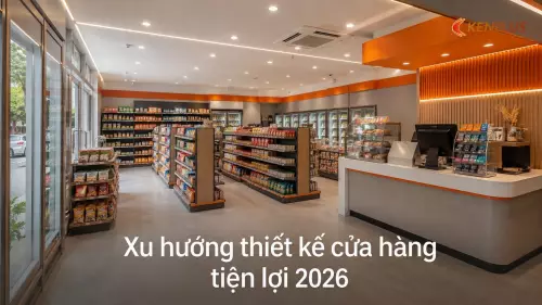 Xu hướng thiết kế cửa hàng tiện lợi 2026: thêm góc nghỉ chân