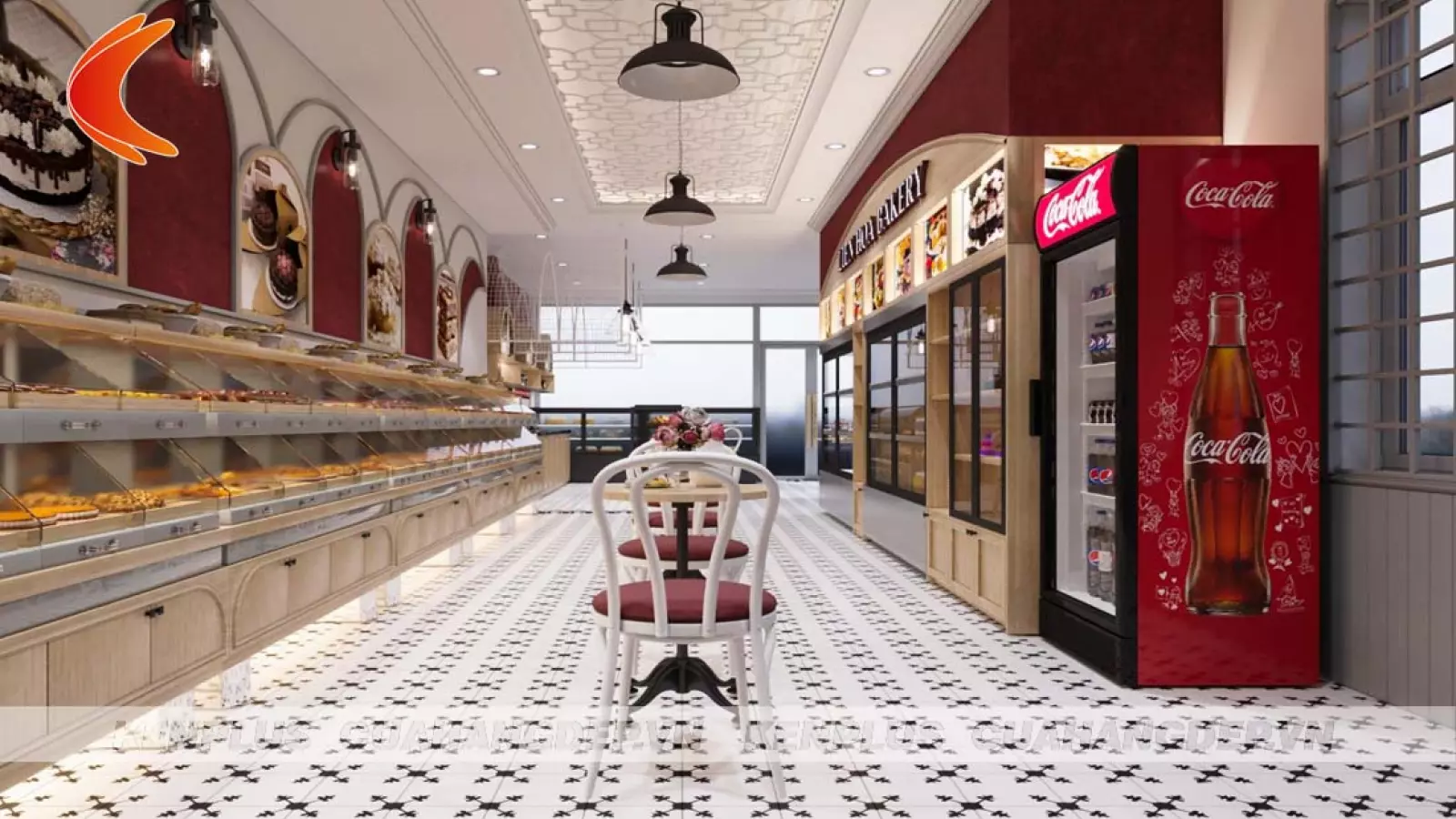 Mẫu thiết kế tiệm bánh kem Liên Hoa Bakery tại Đà Lạt