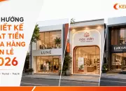 Xu hướng thiết kế mặt tiền cửa hàng bán lẻ 2026