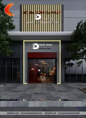 Thiết kế showroom đèn Dandi Home hiện đại đầy cuốn hút