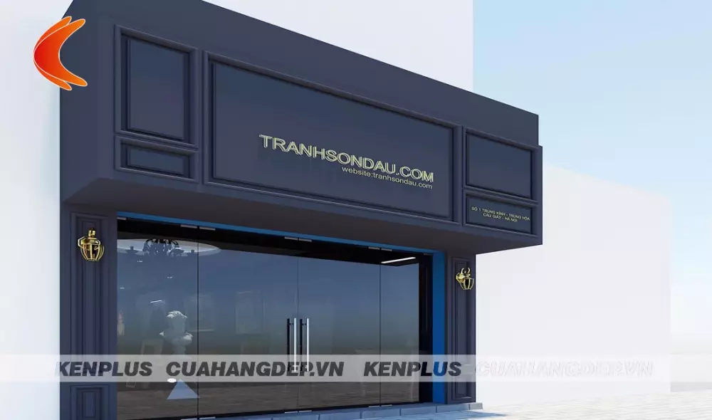 Thiết kế showroom phòng tranh TRANHSONDAU.COM tại Hà Nội