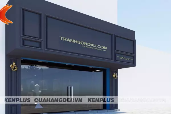 Thiết kế showroom phòng tranh TRANHSONDAU.COM tại Hà Nội