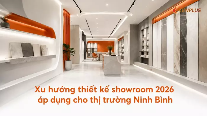 Xu hướng thiết kế showroom 2026 áp dụng cho thị trường Ninh Bình