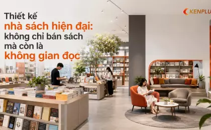 Thiết kế nhà sách hiện đại: không chỉ bán sách mà còn là không gian đọc