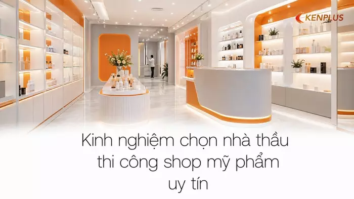 Kinh nghiệm chọn nhà thầu thi công shop mỹ phẩm uy tín