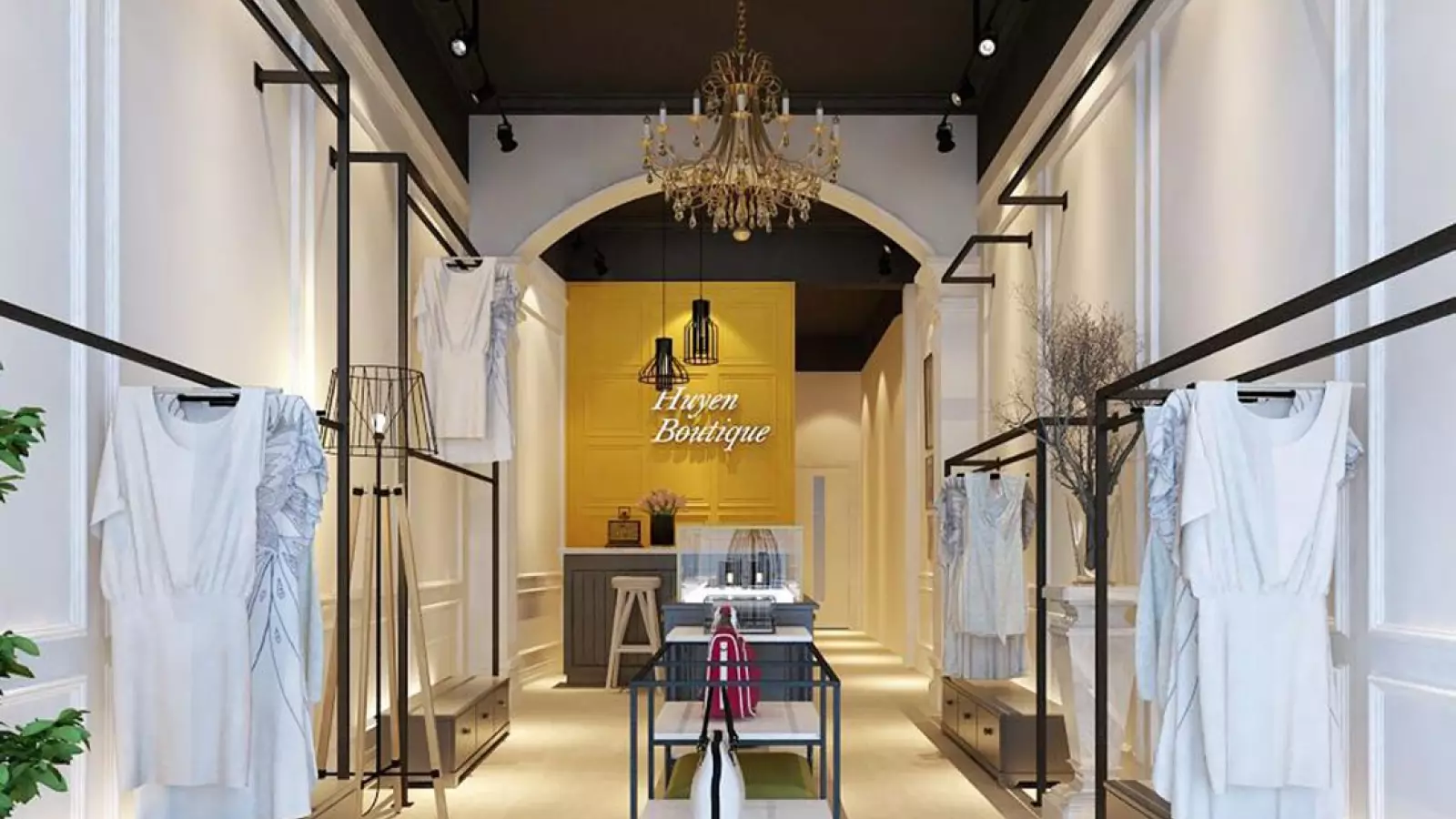 Thiết kế shop thời trang Huyền Boutique Hàng Bông