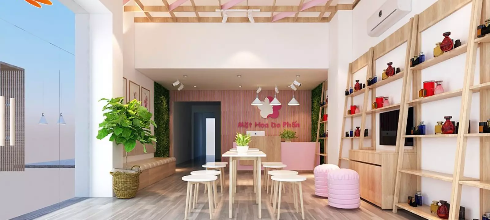 Thiết kế spa Mặt hoa da phấn tại Hồ Chí Minh