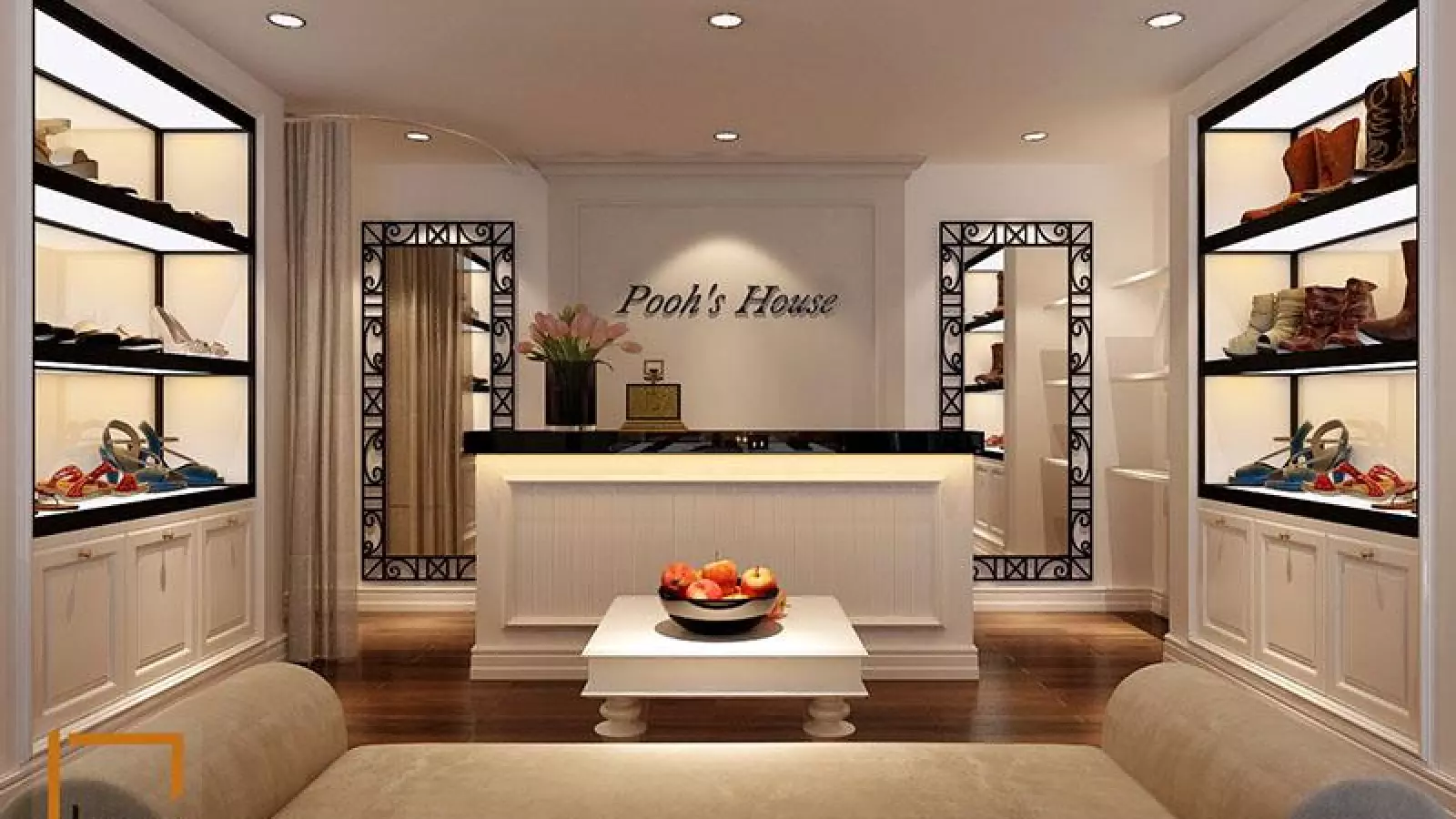 Mẫu thiết kế shop thời trang Pooh's House