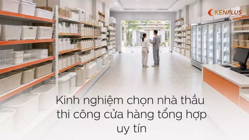 Kinh nghiệm chọn nhà thầu thi công cửa hàng tổng hợp uy tín