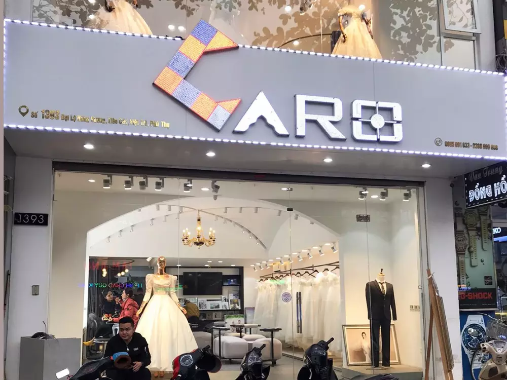Thi công ảnh viện áo cưới Caro Studio tại thành phố Việt Trì