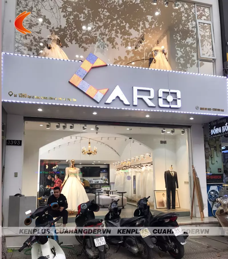 Thi công ảnh viện áo cưới Caro Studio tại thành phố Việt Trì