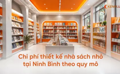 Chi phí thiết kế nhà sách nhỏ tại Ninh Bình theo quy mô