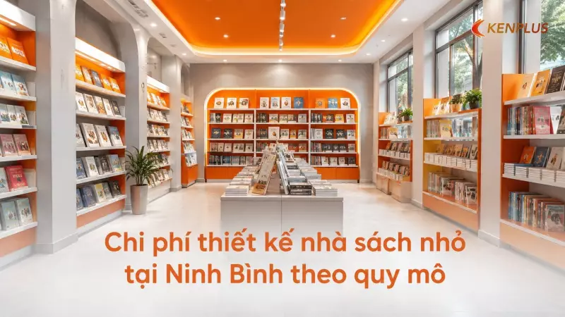 Chi phí thiết kế nhà sách nhỏ tại Ninh Bình theo quy mô