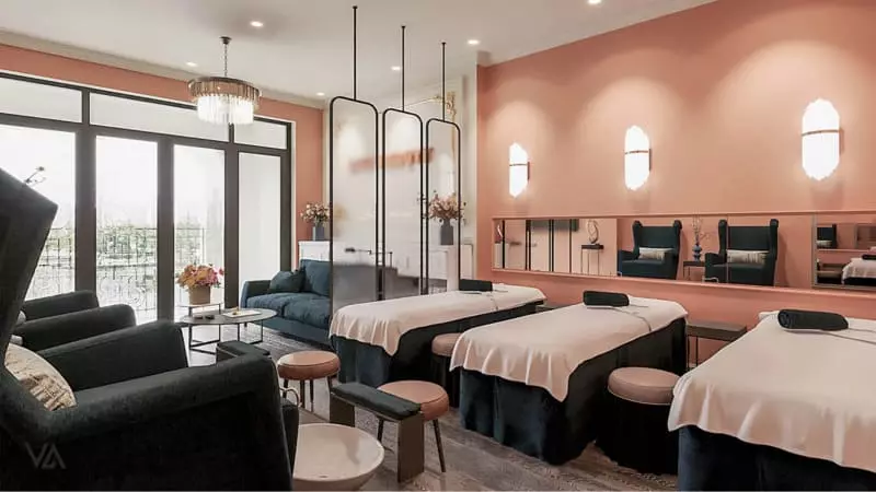 Bí quyết thiết kế nội thất spa hoàn hảo tạo không gian thư giãn tuyệt đối