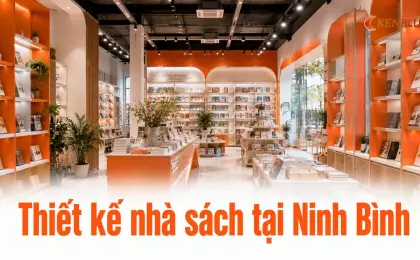 Thiết kế nhà sách tại Ninh Bình: bố trí kệ sách và khu đọc thu hút