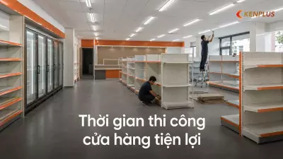 Thời gian thi công cửa hàng tiện lợi: tiến độ rút ngắn