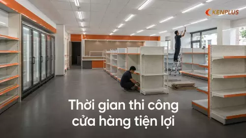 Thời gian thi công cửa hàng tiện lợi: tiến độ rút ngắn