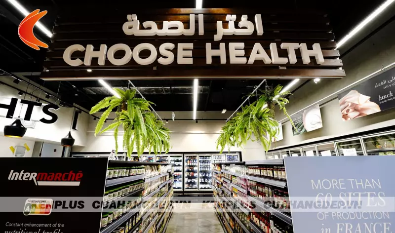 Thiết kế cửa hàng thực phẩm healthy trong trung tâm thương mại