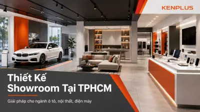 Thiết kế showroom tại TP.HCM: giải pháp cho ngành ô tô, nội thất, điện máy