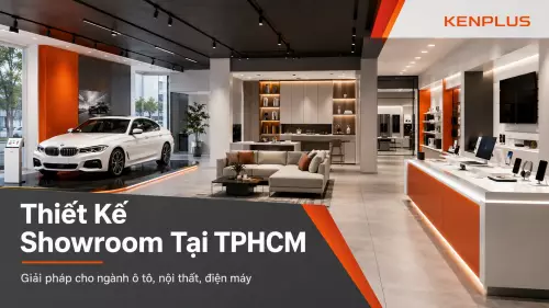 Thiết kế showroom tại TP.HCM: giải pháp cho ngành ô tô, nội thất, điện máy