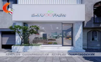 Thiết kế cửa hàng trái cây SAVU Fruits