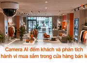 Camera AI đếm khách và phân tích hành vi mua sắm trong cửa hàng bán lẻ