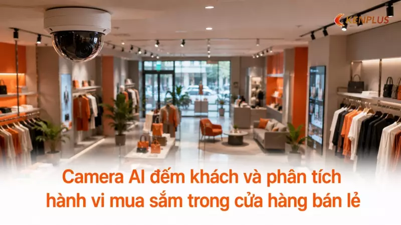 Camera AI đếm khách và phân tích hành vi mua sắm trong cửa hàng bán lẻ