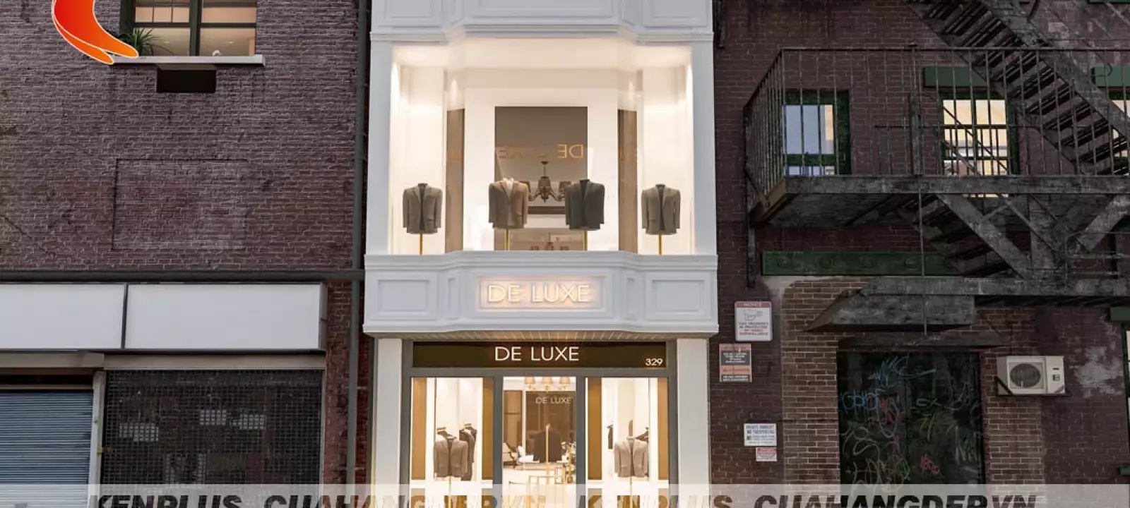 Thiết kế cửa hàng thời trang De Luxe cơ sở 2
