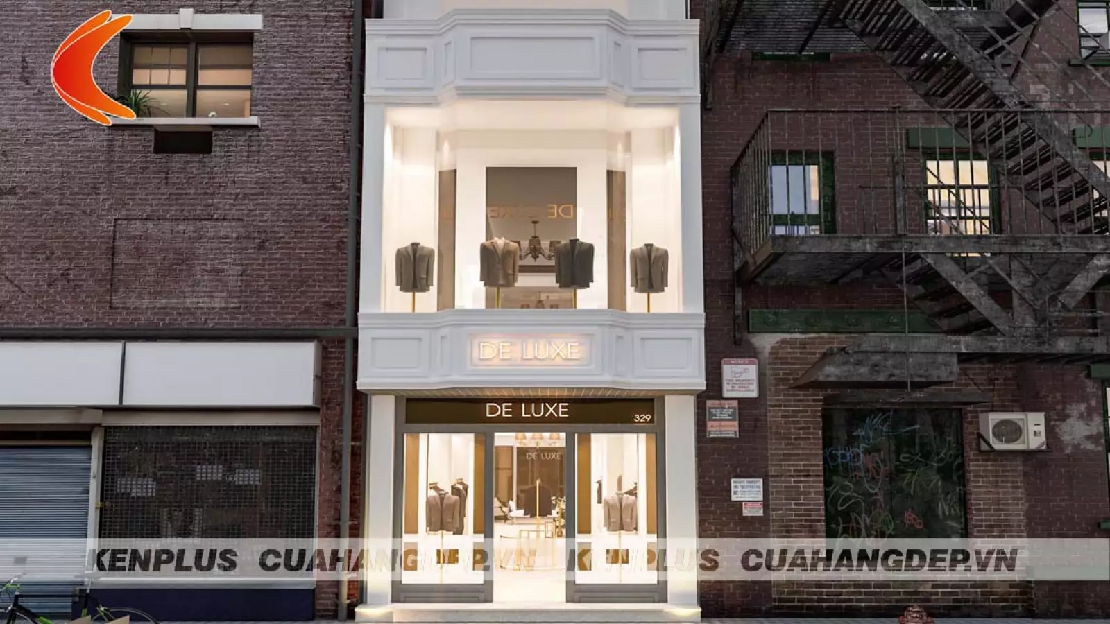 Thiết kế cửa hàng thời trang De Luxe cơ sở 2