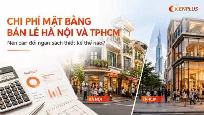 Chi phí mặt bằng bán lẻ Hà Nội và TP.HCM: nên cân đối ngân sách thiết kế thế nào