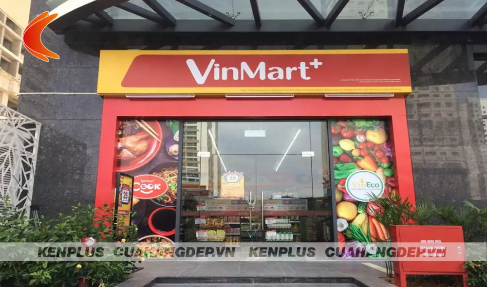Mẫu thiết kế siêu thị mini Vinmart+