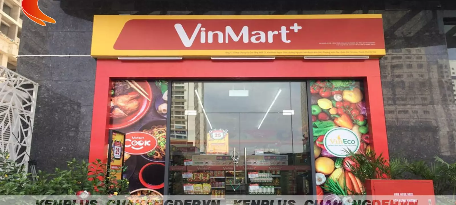 Mẫu thiết kế siêu thị mini Vinmart+
