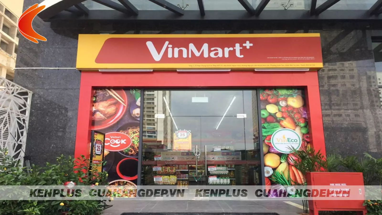 Mẫu thiết kế siêu thị mini Vinmart+