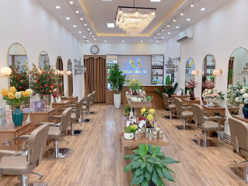 Thiết kế salon tóc chuẩn xanh