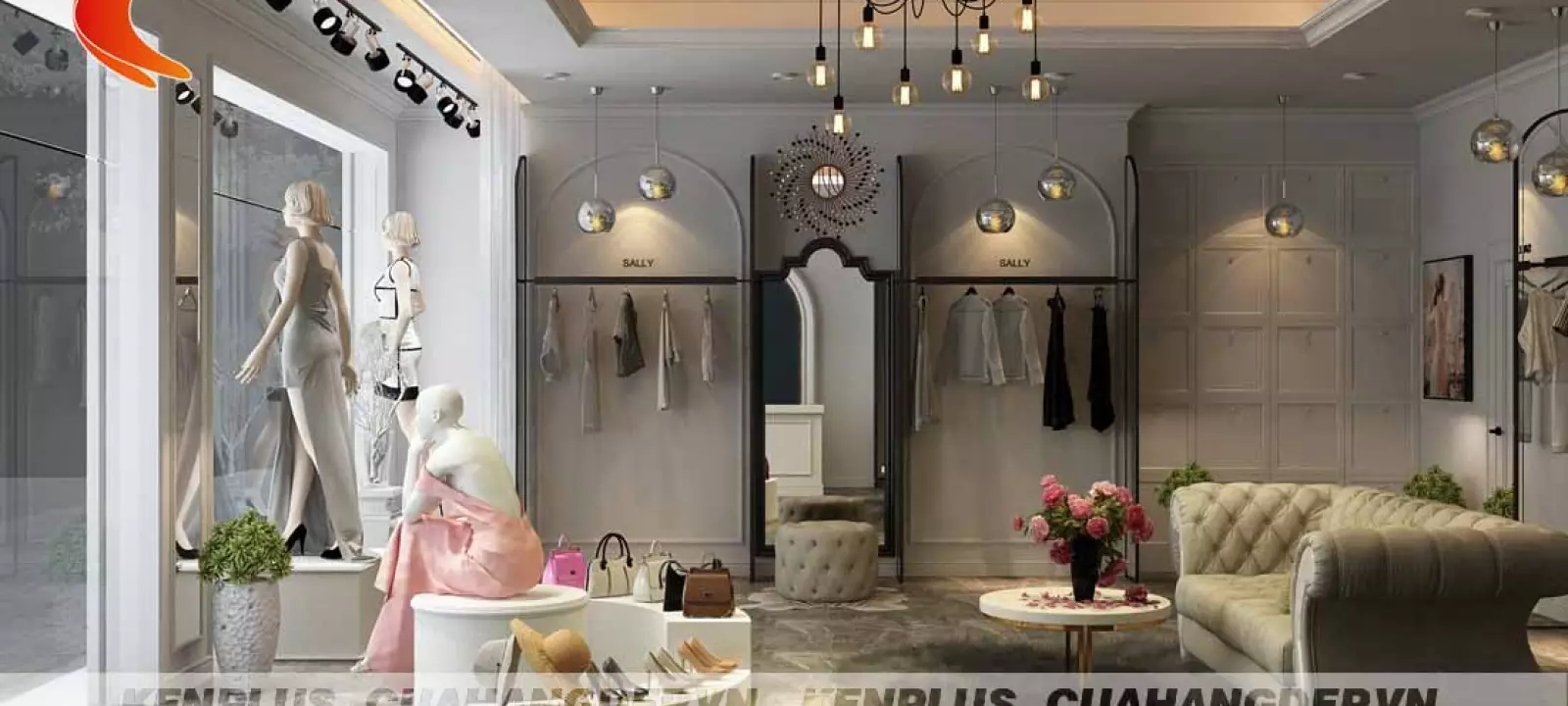 Thiết kế shop thời trang Sally Charm