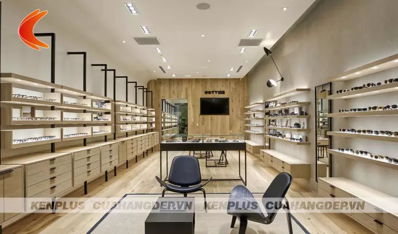Thiết kế cửa hàng kính mắt - sáng tạo không gian kinh doanh thu hút