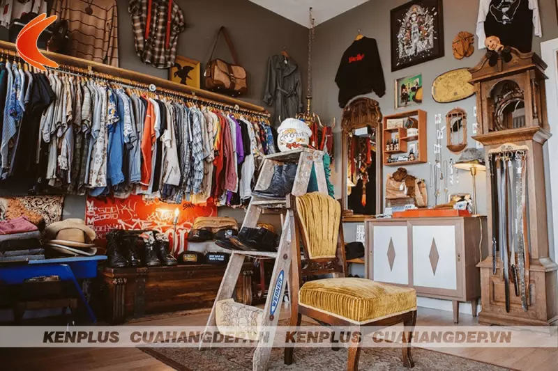 Những lưu ý bạn cần biết khi thiết kế shop thời trang theo phong cách Vintage