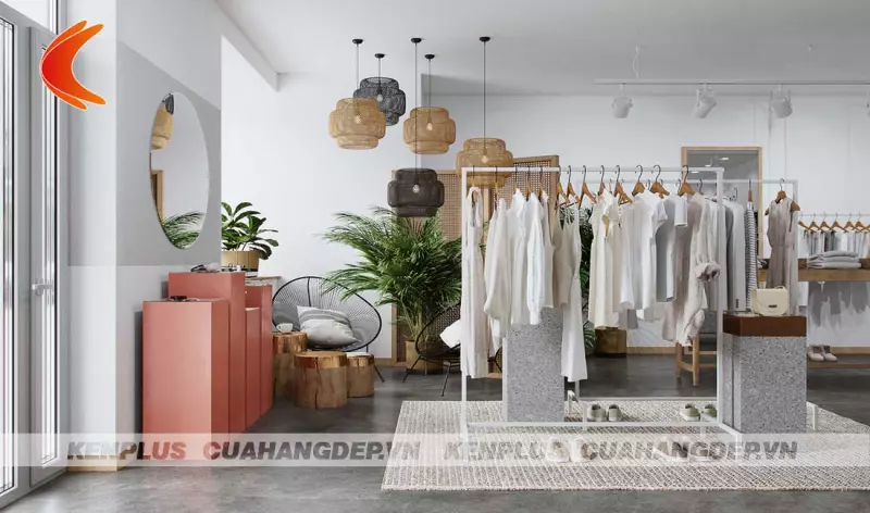 Để thiết kế thi công nội thất shop thời trang trở nên thu hút