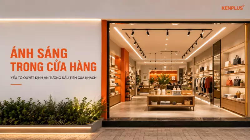 Ánh sáng trong cửa hàng: yếu tố quyết định ấn tượng đầu tiên của khách