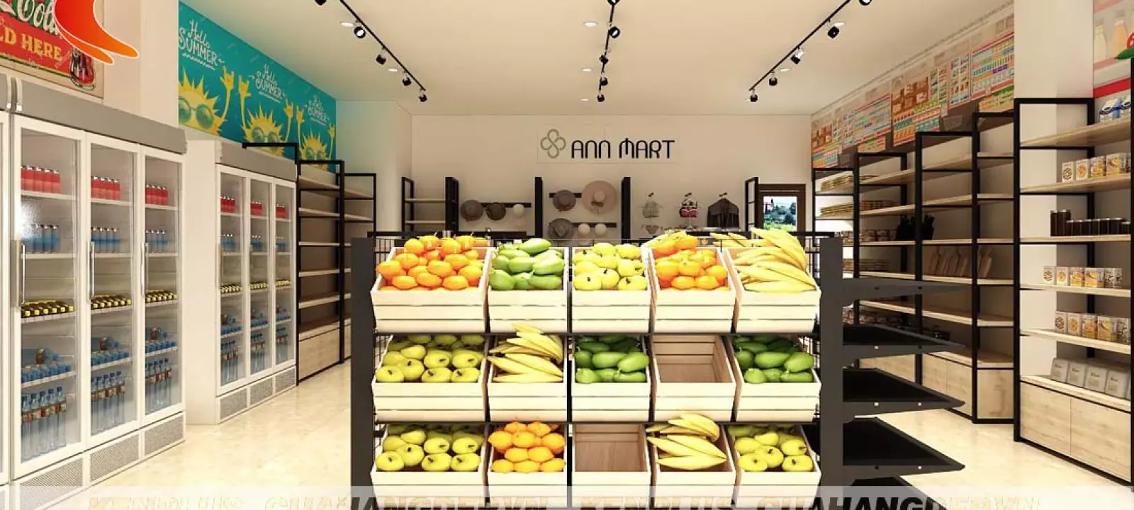 Thiết kế siêu thị mini Ann Mart tại Phú Quốc