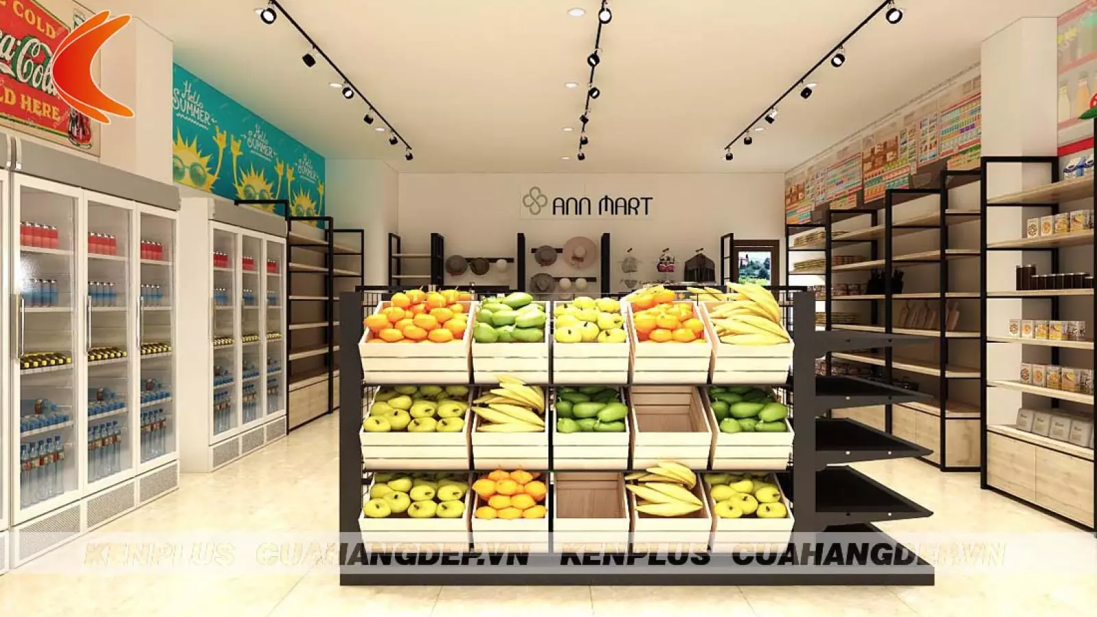 Thiết kế siêu thị mini Ann Mart tại Phú Quốc