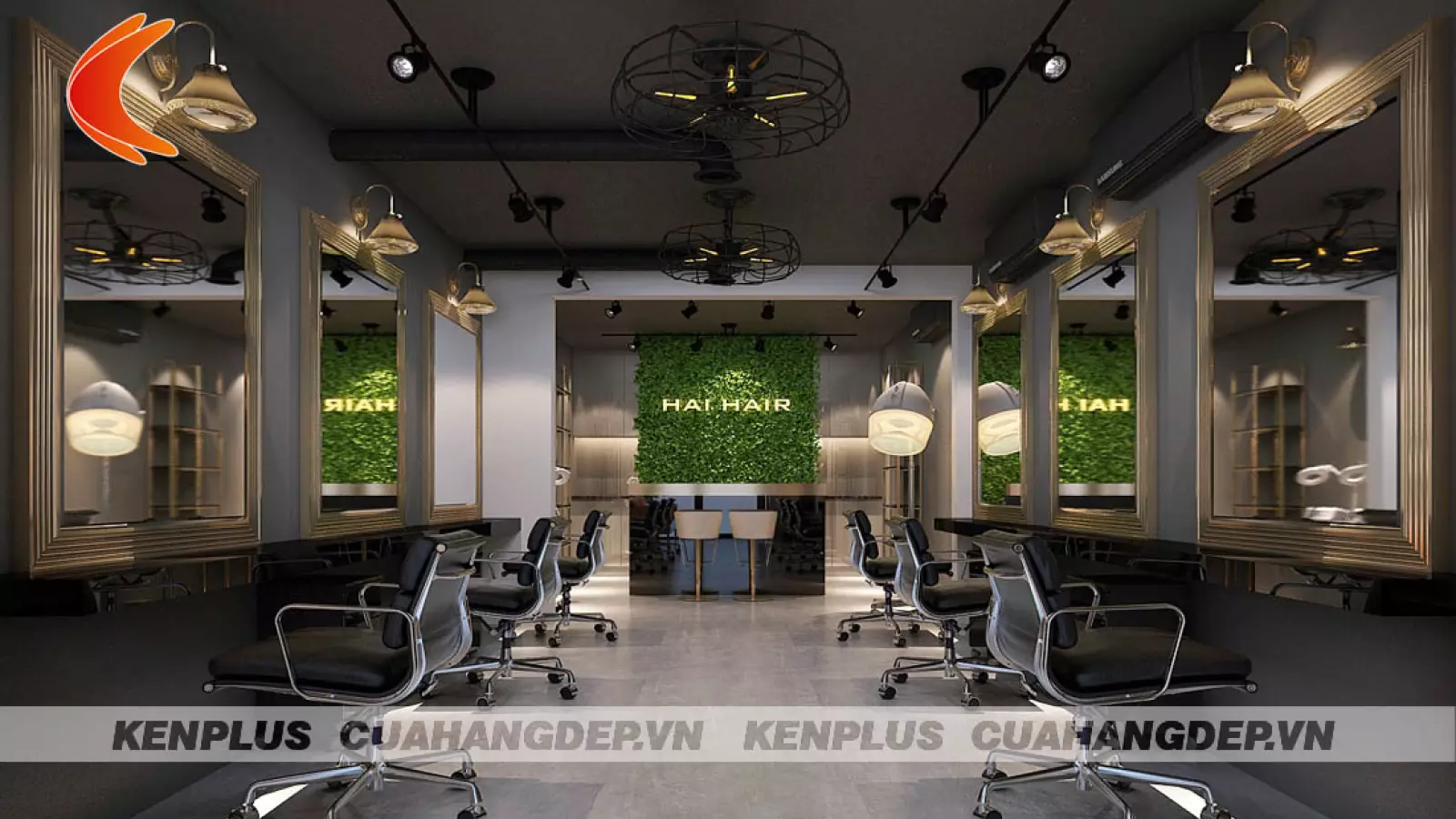 Mẫu thiết kế salon tóc Hai Hair 26 Văn Chương