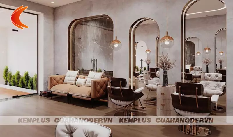 Mẫu thiết kế salon tóc đẹp cuốn hút