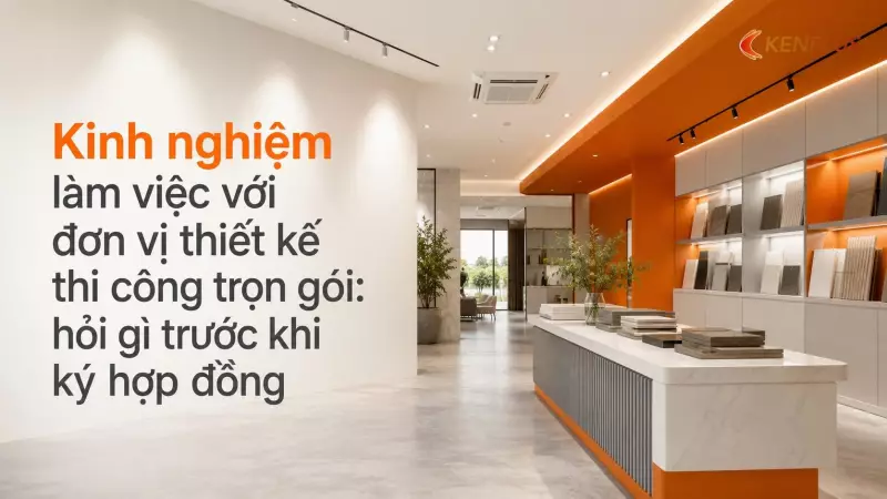 Kinh nghiệm làm việc với đơn vị thiết kế thi công trọn gói: hỏi gì trước khi ký hợp đồng