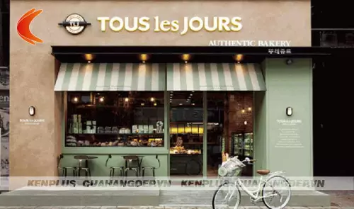 Mẫu thiết kế tiệm bánh Tous Les Jour