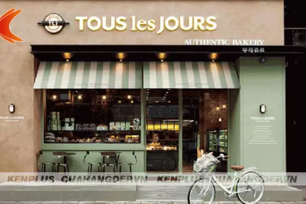 Mẫu thiết kế tiệm bánh Tous Les Jour
