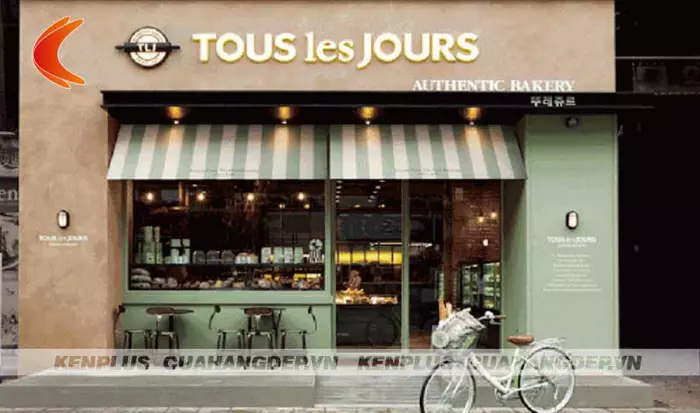 Mẫu thiết kế tiệm bánh Tous Les Jour