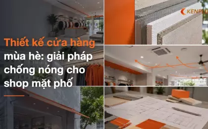 Thiết kế cửa hàng mùa hè: giải pháp chống nóng cho shop mặt phố